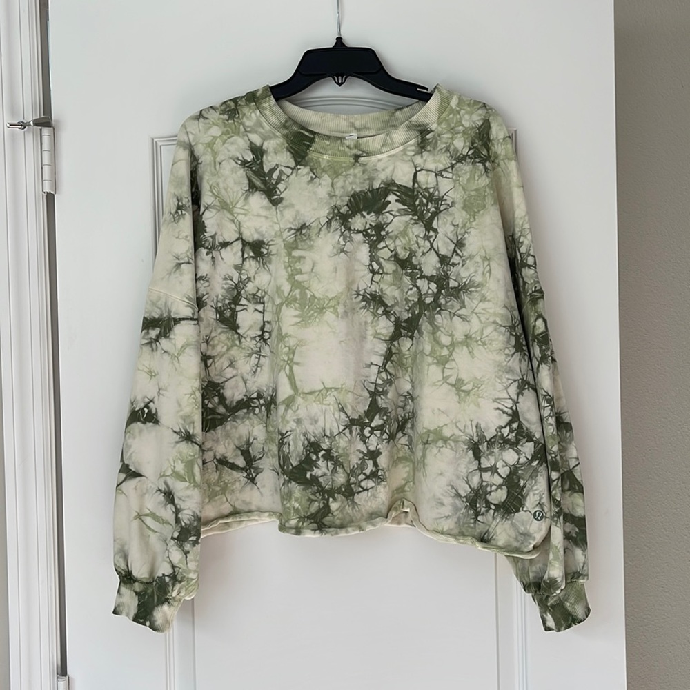 Green Tye Dye Sweatshirt Lululemon